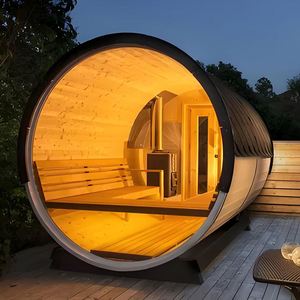 <span class=keywords><strong>Sauna</strong></span> Rumah  <span class=keywords><strong>Sauna</strong></span> Tong  Tungku Pembakaran Kayu  <span class=keywords><strong>Sauna</strong></span> Luar Ruangan  Tradisional untuk 4-6 Orang - Product Image 2
