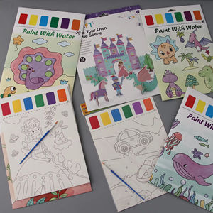 Juego de Libros de Papel para Pintar con Acuarelas y Dibujar Grafitis para Niños con Logotipo Personalizado, 4.5 Pulgadas - Product Image 1