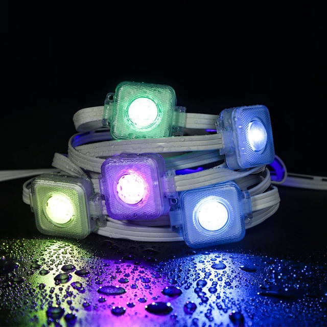 24V RGB Permanent Christmas Eave Lights  15M 30M Waterproof Pixel LED Module String for Outdoor Smart Decoration