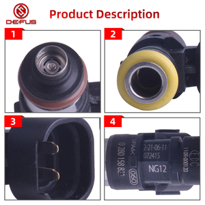 Injecteur de carburant CNG de style nouveau DEFUS OEM 0280158821 pour Hon-da V-W Mazda Dodge Toyo-ta Supra Turbo 2JZ-<span class=keywords><strong>GTE</strong></span> Ford GM Pièce moteur - Product Image 2