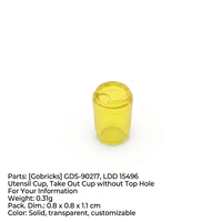 Gobricks GDS-90217 Mainan Edukatif Set Blok Bangunan Plastik ABS Peralatan Konstruksi dengan Desain Lubang Atas Berbentuk Cangkir
