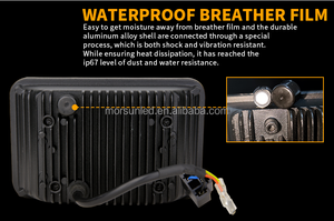 Faro LED cuadrado <span class=keywords><strong>de</strong></span> 4x6 pulgadas, 72W, para Freightliner, camiones, Hi/Lo, Halo, <span class=keywords><strong>Angel</strong></span> Eyes, DRL, para motocicleta Peterbilt - Product Image 3