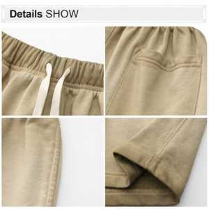 Short en coton personnalisé 385g Short épais en coton délavé à l'acide Vintage pour hommes Short en éponge française - Product Image 4