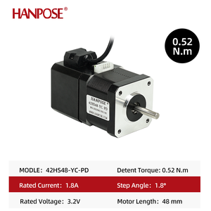 HANPOSE muslimb 2 fasi 1.8A 52N.cm 1.8 gradi 12V freno a magnete permanente senza ritardo motore freno passo-passo nema17 - Product Image 2