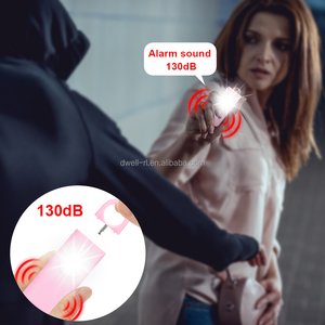 Alarma de seguridad de bolsillo SOS, llavero portátil de autodefensa, recubrimiento de aceite de goma, antiataque, alarma Personal de emergencia - Product Image 2