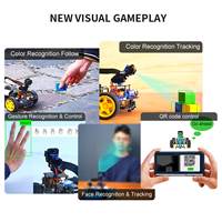 Voiture robotique Raspbot AI Vision avec caméra FPV conçue pour les débutants en IA pour apprendre la conception IA avec Raspberry Pi 5