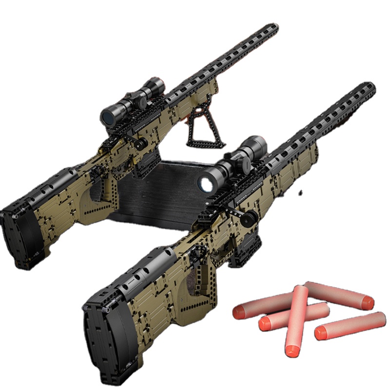 Cada C81053 979個MOC都市兵器スナイパーWW2レンガ用DIY教育玩具子供用