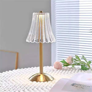 Modern LED <strong>Light</strong> <strong>Table</strong> Lamp Metal+glass Sensor Touch Control for Bedroom Living Room AC Power Supply - Product Image 5