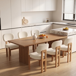 Juego de 2 Sillas de Comedor de Madera Maciza Tapizadas en Chenilla Estilo Rústico para Restaurante y Sala de Estar - Product Image 5