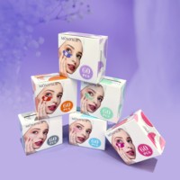 MOND'SUB Patchs pour les yeux en hydrogel personnalisés à la vitamine C et à l'aloe vera, masque pour les yeux en cristal hydratant contre les cernes
