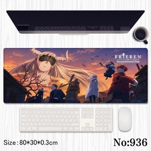 4 styles, 80*30CM, tapis de souris personnalisés mignons pour filles, <span class=keywords><strong>Sousou</strong></span> No Frieren Himmel Fern Stark, taille clavier, tapis de souris de jeu anime - Product Image 3