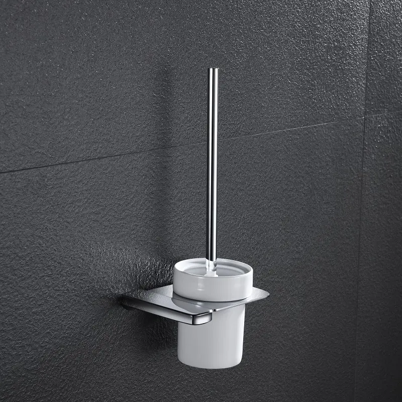 Creative Household Articles Bowl Shape Bathroom Cleaning Toilet Brush Set