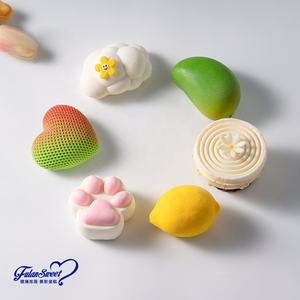 PASTEL <span class=keywords><strong>DE</strong></span> QUESO ORIGINAL 3D BALL CAKE Assiette Postre Tasse pour DESSERT Cookie Crumbs Servicio superior Artesanía meticulosa - Product Image 5