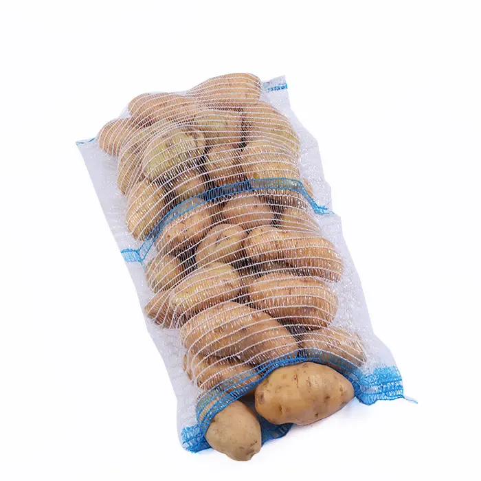 Hochwertige HDPE Raschel Mesh Tasche mit Kordel zug für Zwiebeln und Kartoffeln