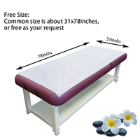 Draps jetables pour table de massage, housses de lit de spa, draps non tissés pour table de salon, table de tatouage, légers et durables