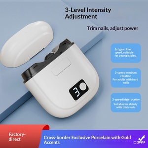 Coupe-ongles et lime électrique en acier inoxydable, outil de manucure multifonctionnel <span class=keywords><strong>anti</strong></span>-pincement pour enfants et adultes, ciseaux à ongles - Product Image 5