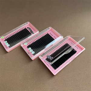 Lagessi − Extensions de cils en soie, plates, Double pointes, en cachemire, meilleure vente - Product Image 1