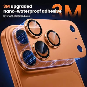 Protection d'objectif d'appareil photo en verre métallique anti-rayures HD AR à couverture intégrale pour iPhone 17 Pro Max et iPhone 18 Pro - Product Image 3