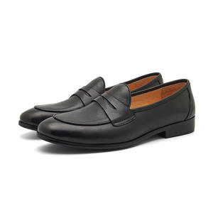 Chaussures à enfiler en cuir pour hommes, respirantes, légères, élégantes, formelles, plates, décontractées, pour l'extérieur, augmentant la taille, grandes tailles - Product Image 3