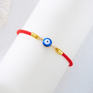 Lc20250506wholesale thời trang may mắn macrame Dây thừng màu Đỏ chuỗi dệt bện dây màu xanh mắt ác quyến rũ Vòng đeo tay - Product Image 5