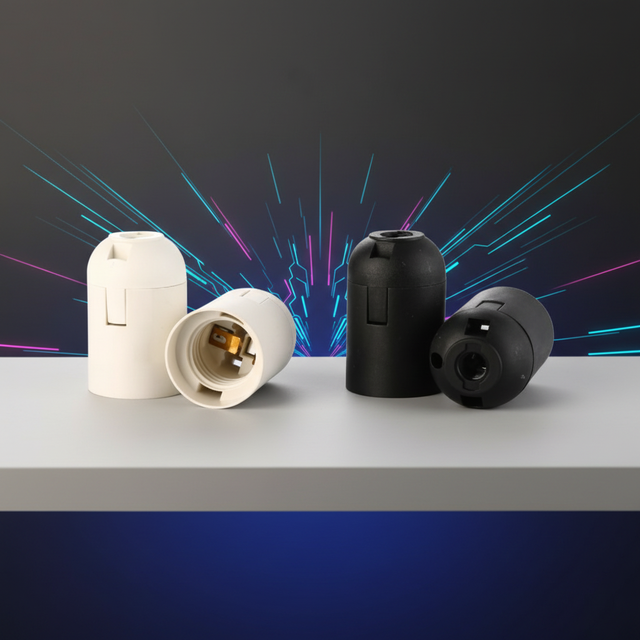 Heat Resistant E27 Lamp Holder Thermal Plastic Light Socket 4A 250V for UK Europe DIY Pendant Lighting Fixtures CE Approved