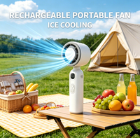 Ventilateur portable rechargeable avec refroidissement par glace, mini-ventilateur USB-C, logo personnalisé OEM ODM