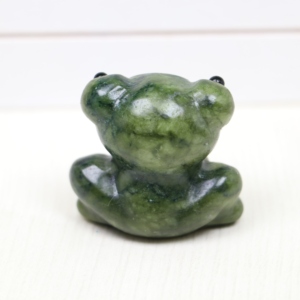Rana de jade Xiuyan pulida a mano de alta calidad para decoración de oficina - Product Image 3