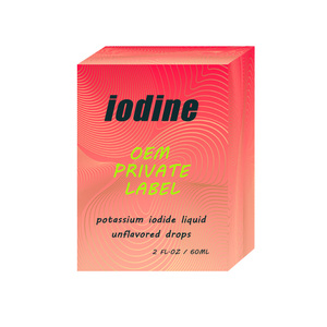 Özel etiket organik iyot sıvı damlaları, tiroid ve bağışıklık enerji takviyesi için saf iyot takviyesi - Product Image 2