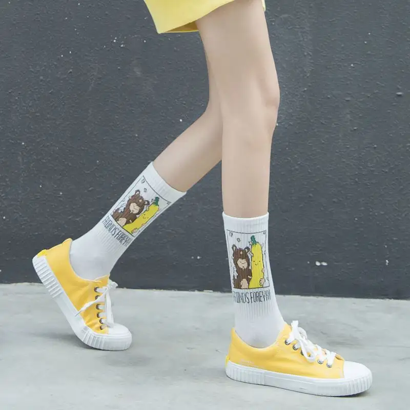 Cartoon Simpson coppia hip hop di strada omni-palestre in calze sportive