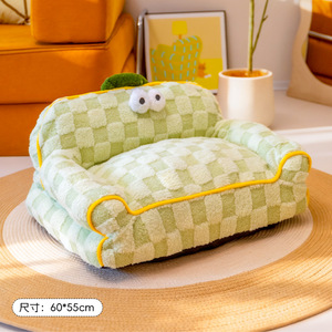 Thickened cat and <b>dog</b> <b>bed</b> <b>for</b> winter, 2025 new style, suitable <b>for</b> all seasons, removable and washable, warm <b>sofa</b> <b>for</b> cats and - Product Image 1
