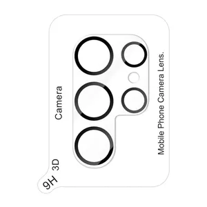 Protetor de lente de câmera de celular de vidro temperado anti-riscos 9h transparente HD para Samsung Galaxy S24 S23 S22 S21 Plus Ultra