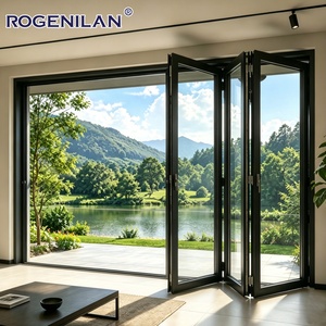 Rogenilan, Proveedor Chino de Puertas Plegables de Aluminio Resistentes a Huracanes, Puertas Bi-Plegables con Doble Acristalamiento Low-E para Patio - Product Image 5