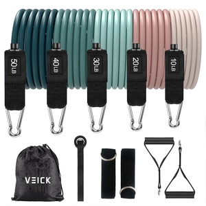 Exerciser chống lại ban nhạc cho Yoga đàn hồi phòng tập thể dục tập thể dục Workout Latex 1 cái của kháng ban nhạc thiết lập 11PC Tập Thể Dục Đào Tạo Ống - Product Image 2