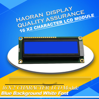 Layar LCD Karakter COB STN 16x2 Biru 5V dengan Lampu Latar LED, Layar 2.7 inci, Kontroler ST7066U, Modul LCD 1602 untuk Industri