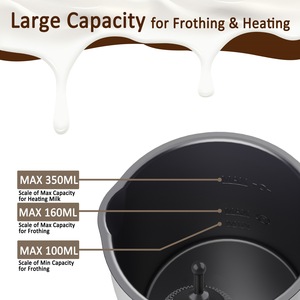 Espumador de Leche con Certificación CE - Vaporizador de Leche Eléctrico Silencioso con Revestimiento Antiadherente Ecológico - Product Image 4