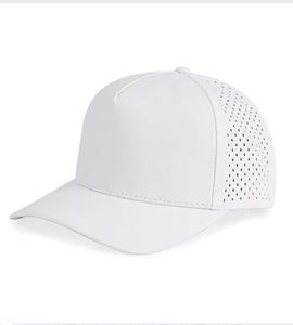 Casquette de forage laser Casquettes brodées sur mesure Design Logo Casquette de baseball blanche pour femmes hommes Logo à la mode - Product Image 3