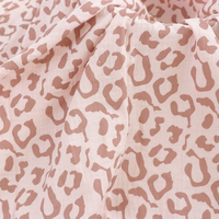 Tissu en mousseline de coton imprimé léopard XNZTEX JURAVICHY JF2516 pour robe femme et vêtements de nuit enfant