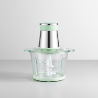 Hachoir à viande électrique portable pour restaurant, machine de transformation alimentaire multifonctionnelle en plastique avec une puissance de 500 W et une capacité de 2,1 à 3 L