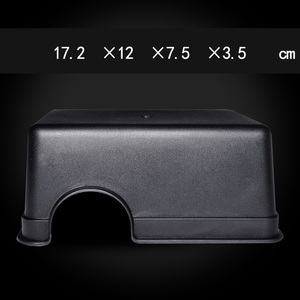 Cachette pour reptiles de petite taille, grande taille, texturée, en plastique noir, durable, facile à nettoyer, avec trou de cachette pour serpent - Product Image 3