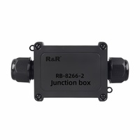 Boîte de boîtier électrique d'éclairage LED extérieur étanche IP68 plastique Durable 1 à 2 voies pour boîtiers électroniques et d'instruments