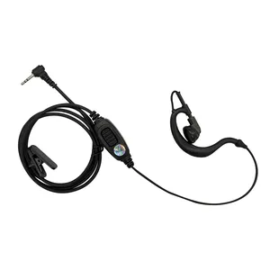 Headset Earpiece Walkie Talkie Bentuk G, Headset untuk Motorola MH230R MR350R T200 T260 T460 T600 Radio 1 Pin