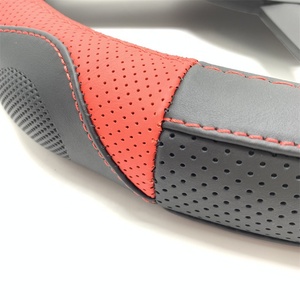 <span class=keywords><strong>Protector</strong></span> universal antideslizante de piel auténtica para <span class=keywords><strong>volante</strong></span> de coche con diseño transpirable para decoración de interiores, venta al por mayor - Product Image 5