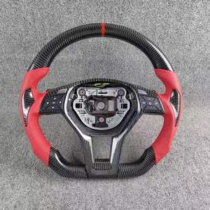 Volant en cuir et fibre de carbone <span class=keywords><strong>Mercedes</strong></span> Benz Classe A, Classe C, Classe E pour modèles AMG W205/W204/W218/W207/C63/A45 W212 - Product Image 2