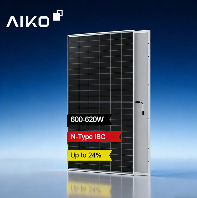 Aiko Tier One Full Black BC Pv Module 600w 605w 610w 615w 620w High Efficiency Solar Panel