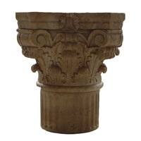 Piédestal en pierre de capitons romains sculptés en granit naturel Offre Spéciale pour Table
