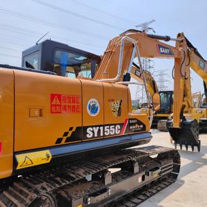 เครื่องขุดตีนตะขาบไฮดรอลิก SY155C 15ตันมือสองพร้อมปั๊มมอเตอร์กระปุกเกียร์ผลิตในประเทศจีน - Product Image 4