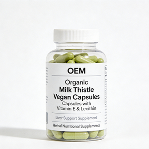 Cápsulas Veganas de Cardo Mariano Orgánico OEM con Vitamina E y Lecitina, Suplemento para el Apoyo Hepático, Suplementos Nutricionales Herbales - Product Image 4