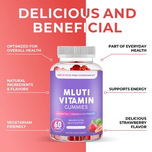 Oem/odm multitamin gummy multitamin gummies למבוגרים נשים גברים עם ויטמינים A ג 6 <span class=keywords><strong>b12</strong></span> ומינרלים טבעיים שאינם gummies - Product Image 4