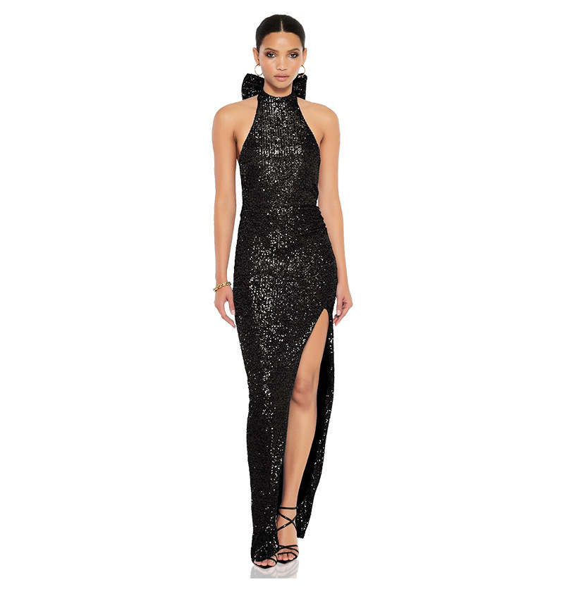 2024 Elegant Glitter Sequin Women's Evening Party Dresses 2024 Elegant Glitter Sequin Women's Evening Party Dresses