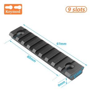 Set di <span class=keywords><strong>5</strong></span> Misure <span class=keywords><strong>4</strong></span>/<span class=keywords><strong>5</strong></span>/7/9/13 Slot in Lega di Alluminio Grado Aerospaziale Nero Opaco, Supporto per Cannocchiale da Caccia, Sezione Completa per Montaggio Telescopio - Product Image 3